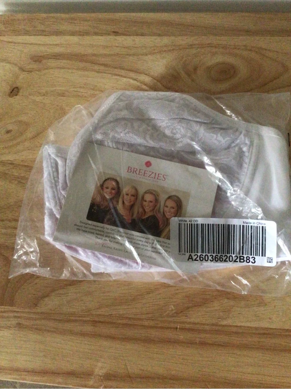 Breezies White Lingerie Bralette with Tag
